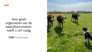 Voor goed organiseren van de bedrijfsactiviteiten heeft u LEF nodig